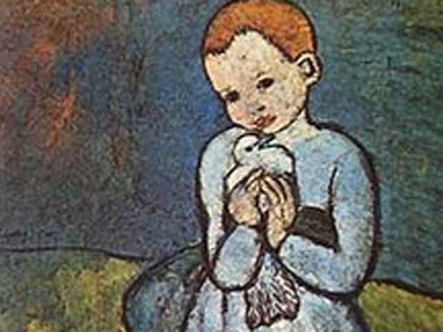 Замминистра культуры Великобритании Эд Вайзи наложил временный запрет на вывоз из страны ранней картины Пабло Пикассо "Ребенок с голубем"