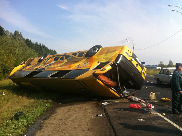 Пассажирский автобус попал в аварию неподалеку от Иваново
