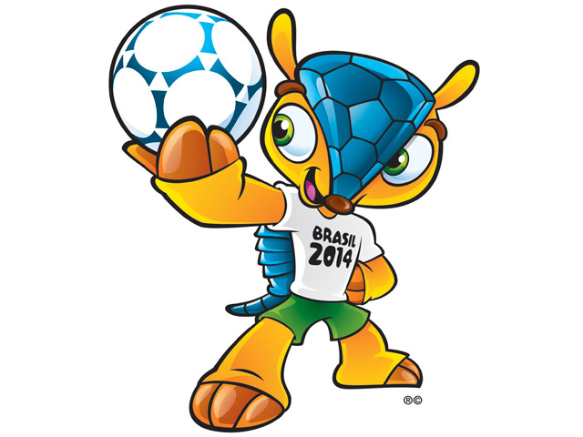 Броненосец стал талисманом бразильского чемпионата мира 