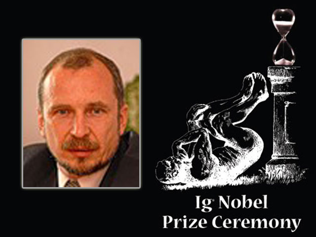 Российский инженер Игорь Петров, разработавший метод превращения взрывчатых веществ в крошечные алмазы, стал одним из лауреатов Шнобелевской премии-2012