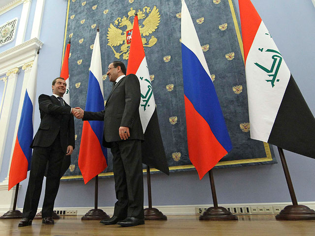 Встреча Дмитрия Медведева и Нури аль-Малики, на которой поставлена точка в череде переговоров по поводу поставок, уже состоялась