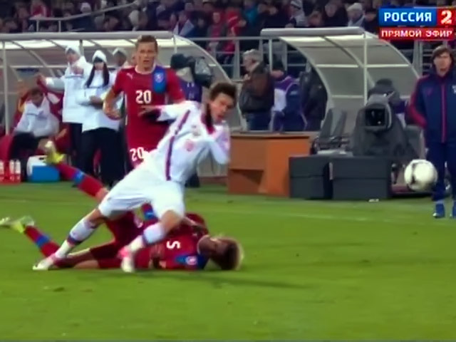 Футболисты молодежной сборной России сыграли вничью с командой Чехии в ответном стыковом матче и вышли в финальную часть чемпионата Европы 2013 года
