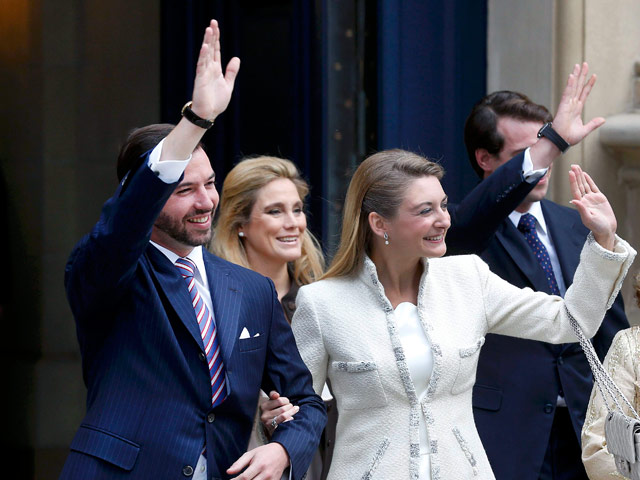 Начались торжества по случаю свадьбы наследного принца Люксембурга Гийома и бельгийской графини Стефани де Ланнуа