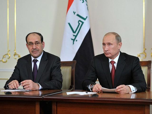 Владимир Путин и премьер-министр Ирака Нури аль-Малики, 10 октября 2012 года
