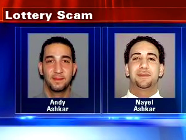 Американцы Энди и Наэль Эшкар палестинского происхождения были арестованы после расследования, которое было начато после их обращения к организаторам нью-йоркской лотереи за пятью миллионами, которые они выиграли в 2006 году