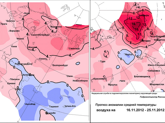 Зима упорно не желает идти в центр европейской части России