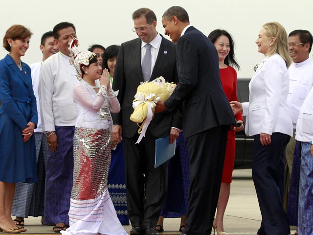 Президент США Барак Обама посетил Мьянму и Камбоджу в рамках турне по трем странам Азии
