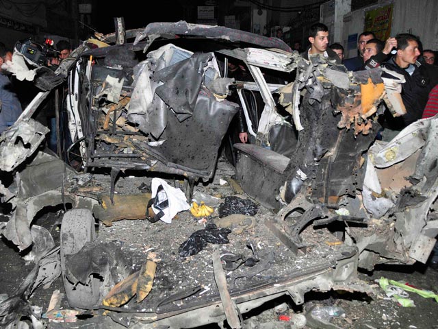У здания МВД Сирии в Дамаске был взорван автомобиль, 12 декабря 2012 года