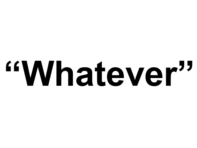 Американцы выбрали раздражающее слово года: "whatever"