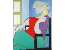 Полотно знаменитого испанского художника Пабло Пикассо (1881-1973 годы) "Женщина, сидящая у окна" 1932 года, изображающее музу и возлюбленную художника Мари-Терезу Вальтер, выставлено на торги аукционного дома Sotheby's