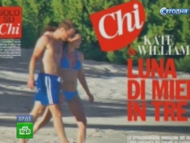 Британскую королевскую семью расстроили опубликованные таблоидом Берлускони фото беременной Кейт Миддлтон в бикини