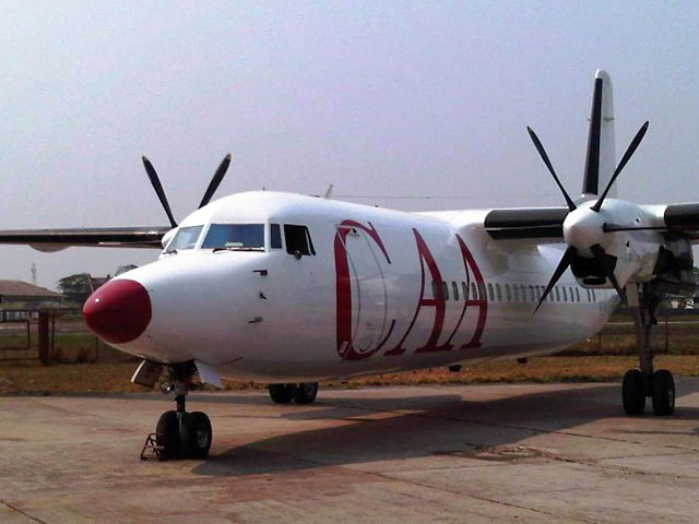 Самолет марки Fokker разбился сегодня на востоке Демократической Республики Конго