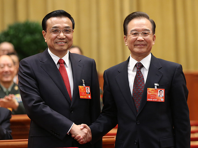 Утвержден в должности новый премьер Госсовета КНР Ли Кэцян, который сменил на этом посту Вэнь Цзябао