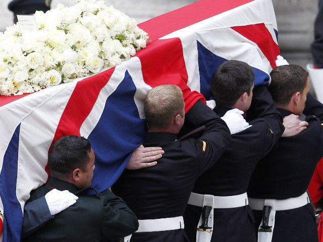 На состоявшиеся 17 апреля похороны Маргарет Тэтчер из британского бюджета было потрачено 3,6 млн фунтов стерлингов (почти 5,6 млн долларов). Такую сумму озвучило правительство Великобритании