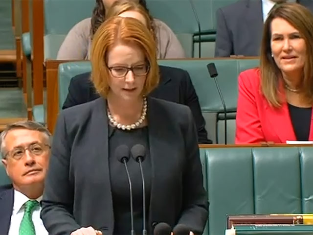 Премьер-министр Австралии Джулия Гиллард не смогла сдержать слез, представляя в парламенте законопроект о реформах в сфере социального обеспечения для людей с ограниченными возможностями