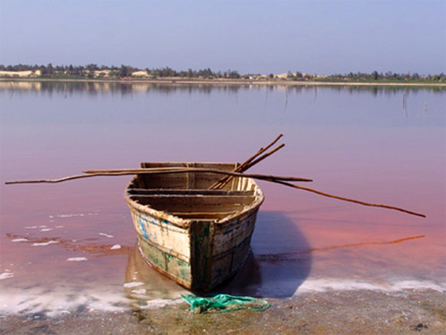 В Челябинской области ищут виновников того, что озеро Смолино оказалось окрашено розовым
