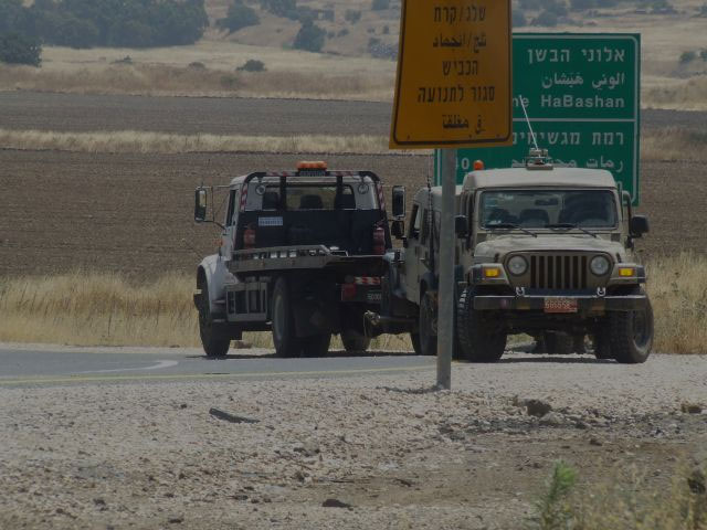 Израиль и Сирия поспорили из-за обстрелянного армейского джипа на Голанах