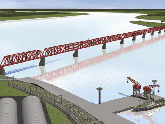 Железнодорожный мост из села Нижнеленинское Еврейской автономной области до Тунцзяна планируют ввести в эксплуатацию в 2014 году