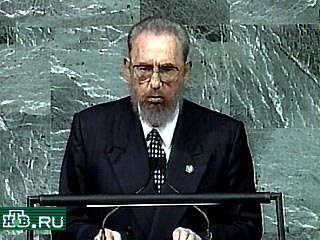 На Саммите тысячелетия Фидель Кастро впервые в истории пожал руку Биллу Клинтону