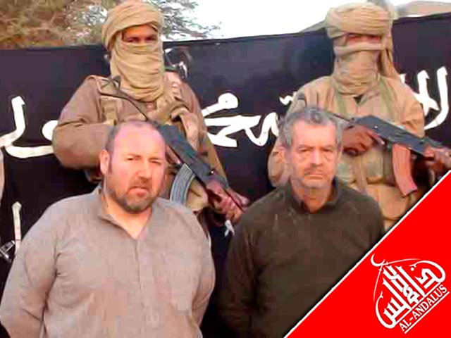 Франция подтвердила гибель своего гражданина Филиппа Вердона (на фото - справа), похищенного в Мали террористической группировкой "Аль-Каида в странах исламского Магриба"