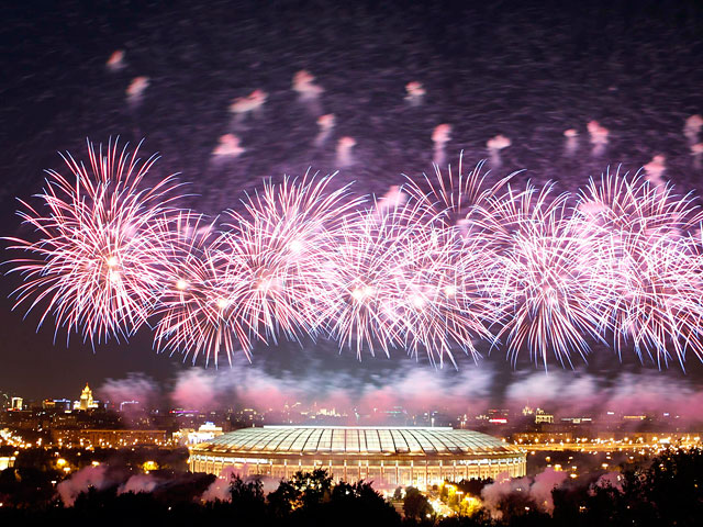 В Москве на стадионе "Лужники" состоялась церемония открытия чемпионата мира по легкой атлетике