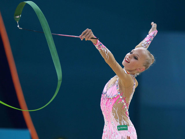 Гимнастка Кудрявцева взяла два золота в Киеве, дважды исполнив одно упражнение