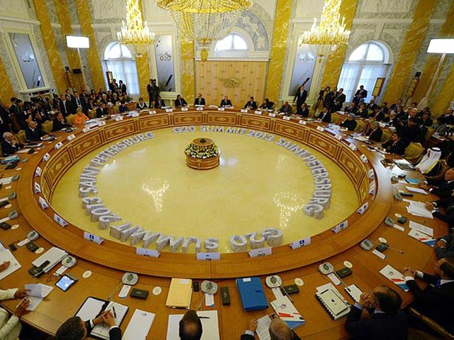 "Большая двадцатка" одобрила "Петербургский план" поддержки мировой экономики
