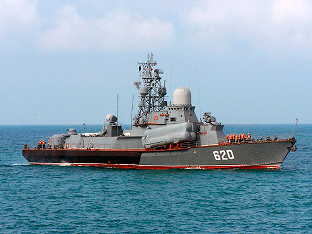 Выход малого ракетного корабля Черноморского флота "Штиль" (на фото) и ракетного катера "Ивановец" на боевую службу в Средиземноморье отменен, вместо этого они отправятся в Сочи