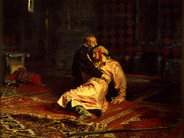 Илья Репин  "Иван Грозный и сын его Иван 16 ноября 1581 г."