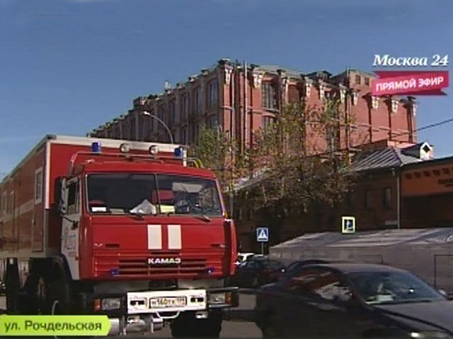 В Москве пожар: загорелся чердак одного из зданий комплекса "Трехгорная мануфактура" в Пресненском районе