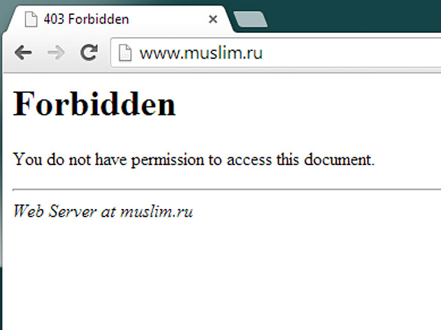 Пока сайт Muslim.ru недоступен, его администраторы работают над решением проблемы