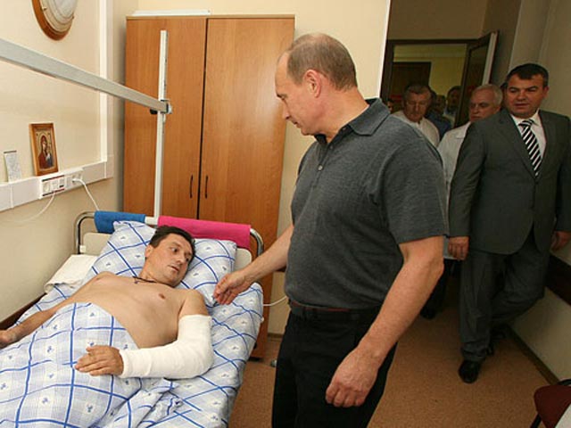 Владимир Путин и Вячеслав Малков, 23 августа 2008 года