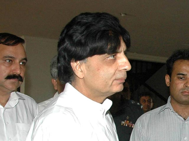 Министр внутренних дел и по контролю за наркотиками Пакистана Чоудри Нисар Али Хан