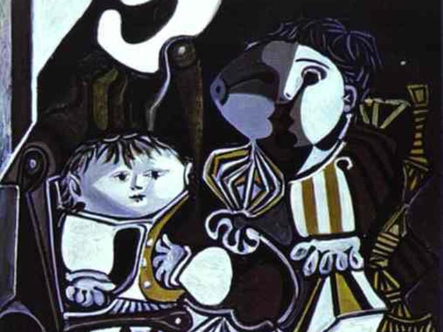 Картина Пабло Пикассо "Клод и Палома" продана на торгах аукциона Christie's в Нью-Йорке за 25 миллионов долларов, вдвое дороже оценочной стоимости
