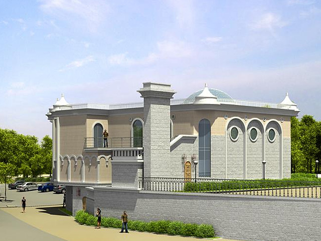 Строительство синагоги в районе площади Восставших началось летом 2012 года. Здание будет трехэтажным, молельный зал сможет вместить 400 человек