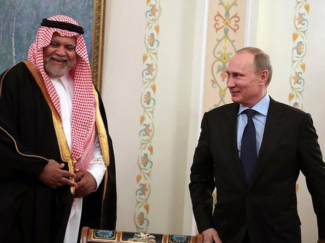 Президент Владимир Путин встретился в Москве с генеральным секретарем Совета национальной безопасности, директором службы общей разведки Саудовской Аравии принцем Бандаром Бен Султаном