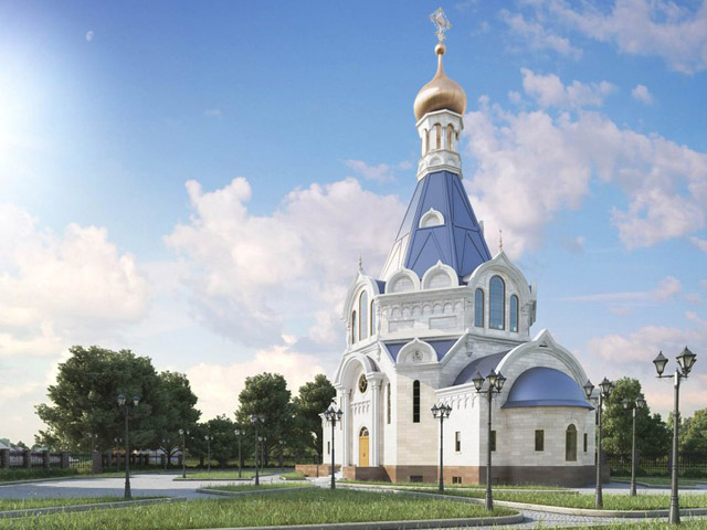 Эскизный проект будущего храма в русском стиле и приходского центра создан петербургским архитектором Юрием Кирсом