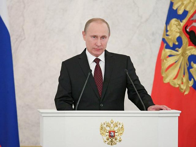 Владимир Путин оглашает ежегодное Послание Президента Российской Федерации Федеральному Собранию