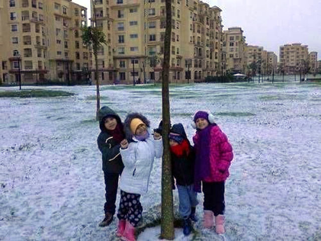 В Египте впервые за более чем сто лет выпал снег