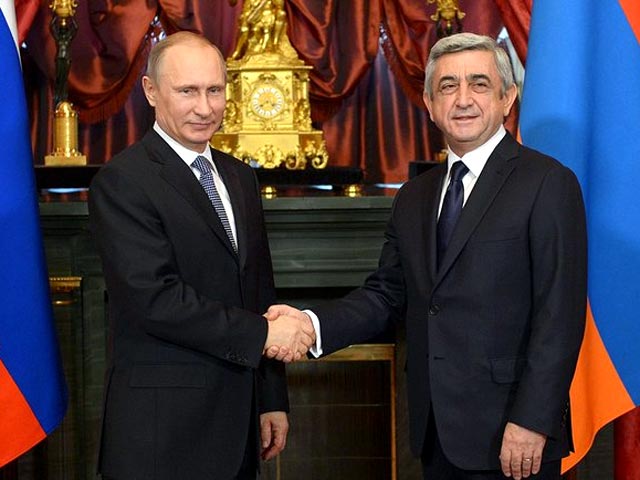 Серж Саргсян и Владимир Путин, 24 декабря 2013 года