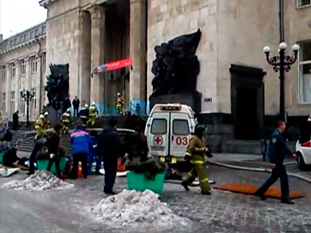 Взрыв на железнодорожном вокзале в Волгограде прогремел примерно за полчаса до прибытия поезда Москва-Волгоград