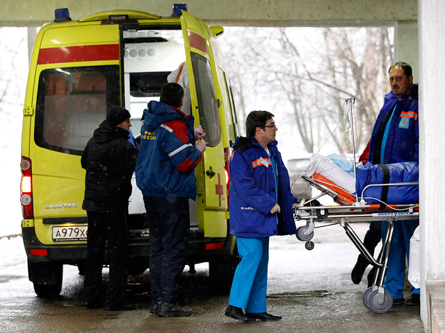 Один из пострадавших при теракте в Волгограде доставлен в Петербург спецбортом Федерального медико-биологического агентства (ФМБА России)