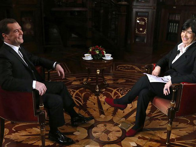Премьер-министр Дмитрий Медведев дал большое интервью CNN, в котором заявил, что за рубежом сложилось неверное представление о России