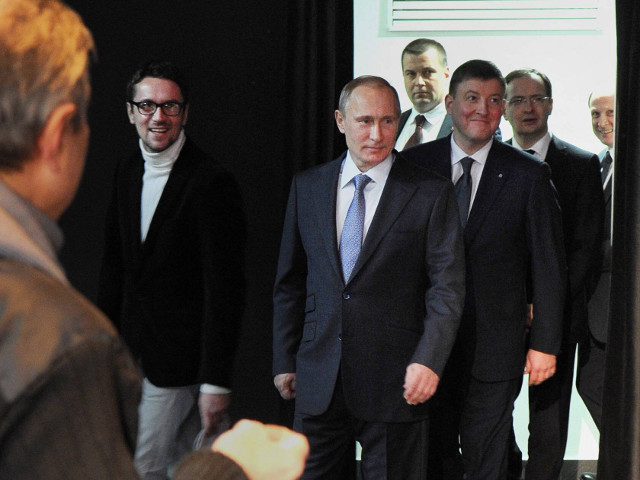 Президент России Владимир Путин приехал на стадион "Фишт", где идут последние приготовления к Церемонии открытия ХХII зимней Олимпиады