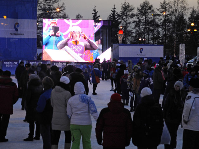 Большинство российских городов остались без систем публичной трансляции Олимпиады по решению чиновников