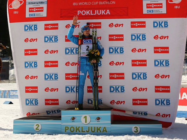Антон Шипулин выиграл гонку преследования на этапе Кубка мира по биатлону