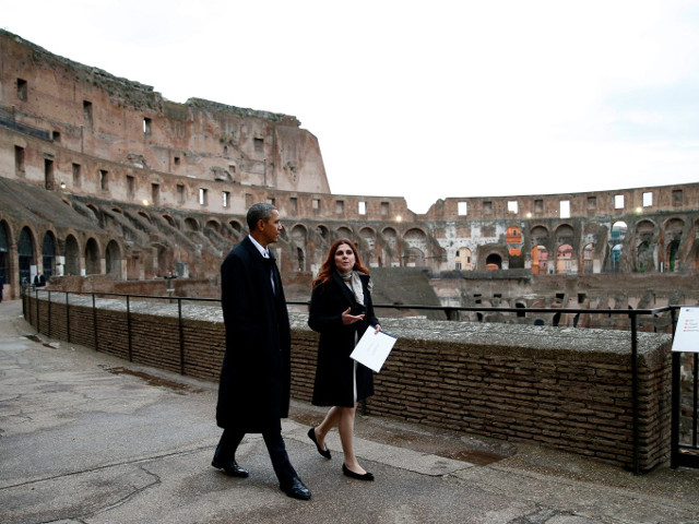 Индивидуальным посещением Колизея завершилась официальная программа визита президента США Барака Обамы в итальянскую столицу