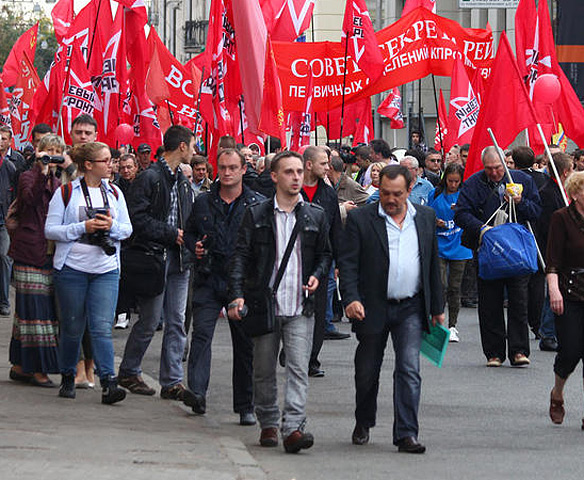 В воскресенье в центре столицы ожидается марш "За права москвичей", организованный левыми организациями "Моссовет" и "Левый фронт"