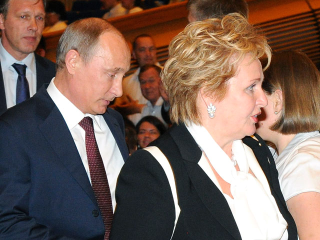 Владимир и Людмила Путины на балете "Эсмеральда", 6 июня 2013 года
