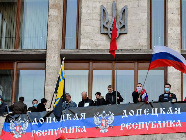 В Донецке провозгласили создание Донецкой народной республики, независимой от Украины